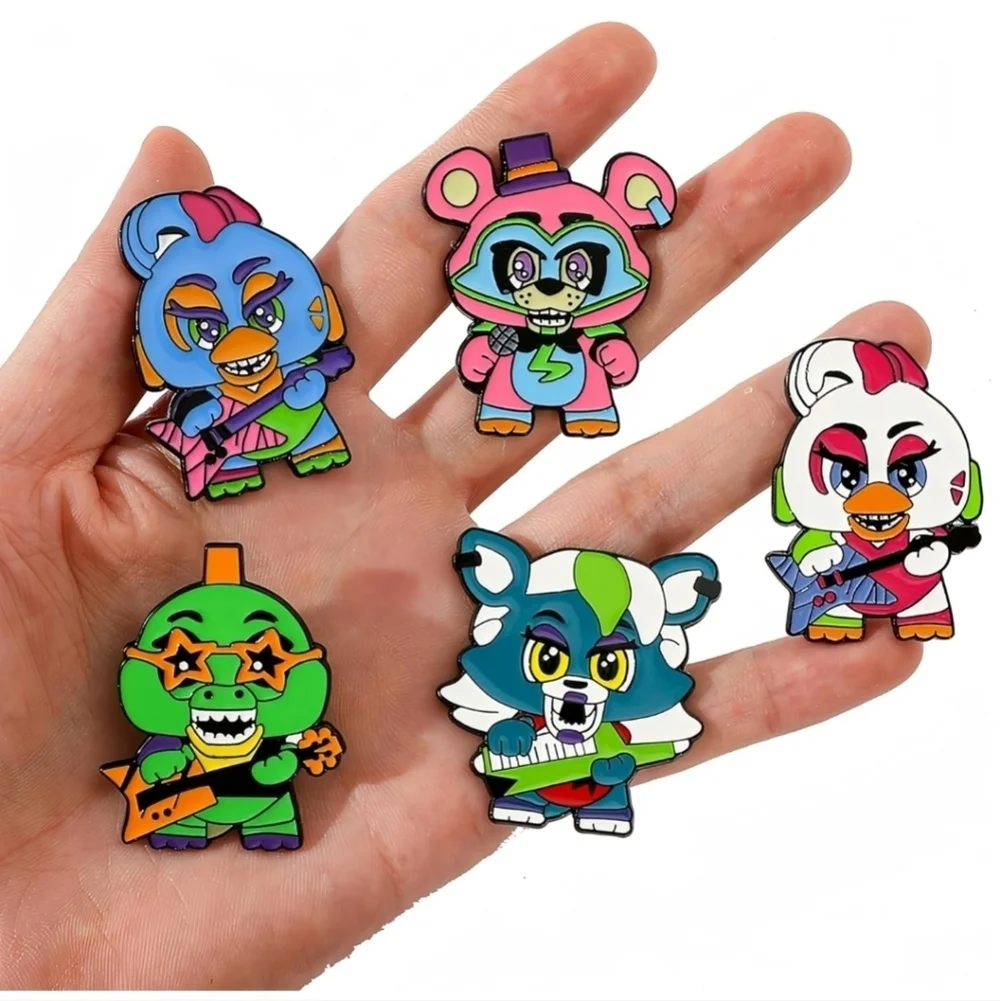 Colorful Animal Character enamel pin five nights at Freddy's video games